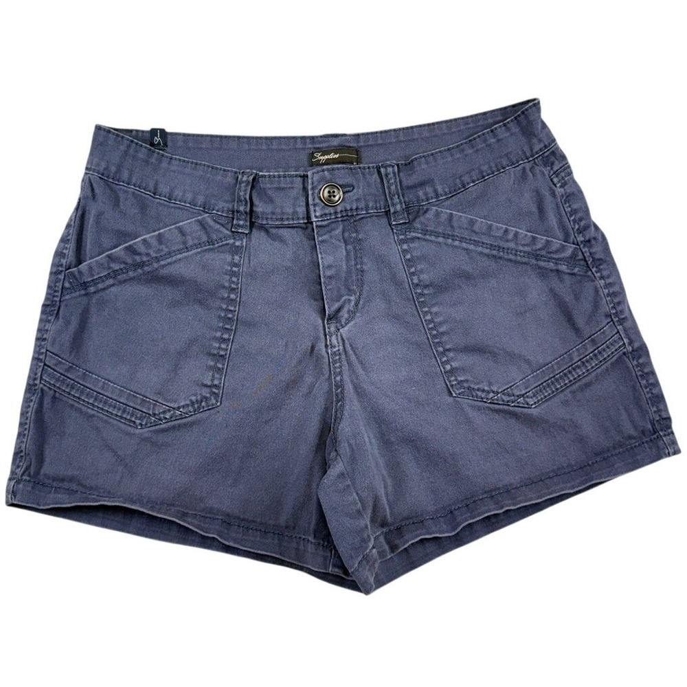 Supplies by Union Bay Womens Navy Blue Utility Cargo Shorts Size 10 Cotton